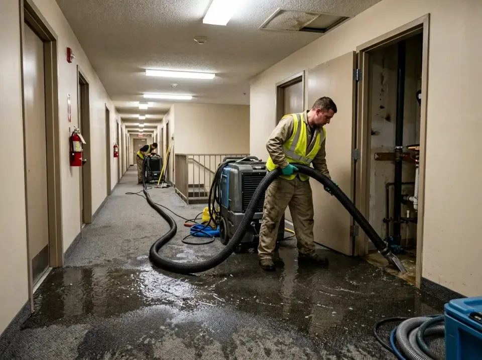multi-unit-apartment-hallway-f-005 — frequently asked questions, Emergency Burst Pipe Water Extraction & Removal in Guilford…